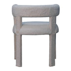 White Bouclé Occasional Chair