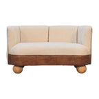 Bouclé Cream Buffalo Small Sofa