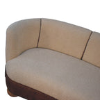 Bouclé Cream Buffalo Small Sofa