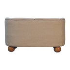 Bouclé Cream Buffalo Small Sofa