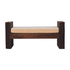 Reclaimed Bouclé Bench