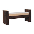 Reclaimed Bouclé Bench