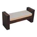 Reclaimed Bouclé Bench