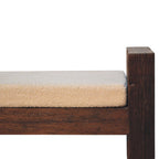 Reclaimed Bouclé Bench