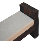 Reclaimed Bouclé Bench