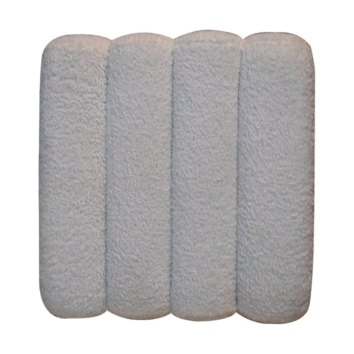 White Wavy Boucle Footstool