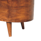 Chestnut Rounded Lid-Up Blanket Box
