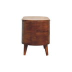 Chestnut Rounded Lid-Up Blanket Box