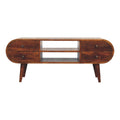 Chestnut Circular Media Unit