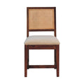Cream Bouclé Rattan Chair