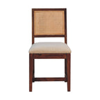 Cream Bouclé Rattan Chair
