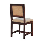 Cream Bouclé Rattan Chair