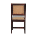 Cream Bouclé Rattan Chair