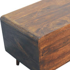 Curved Chestnut Blanket Box