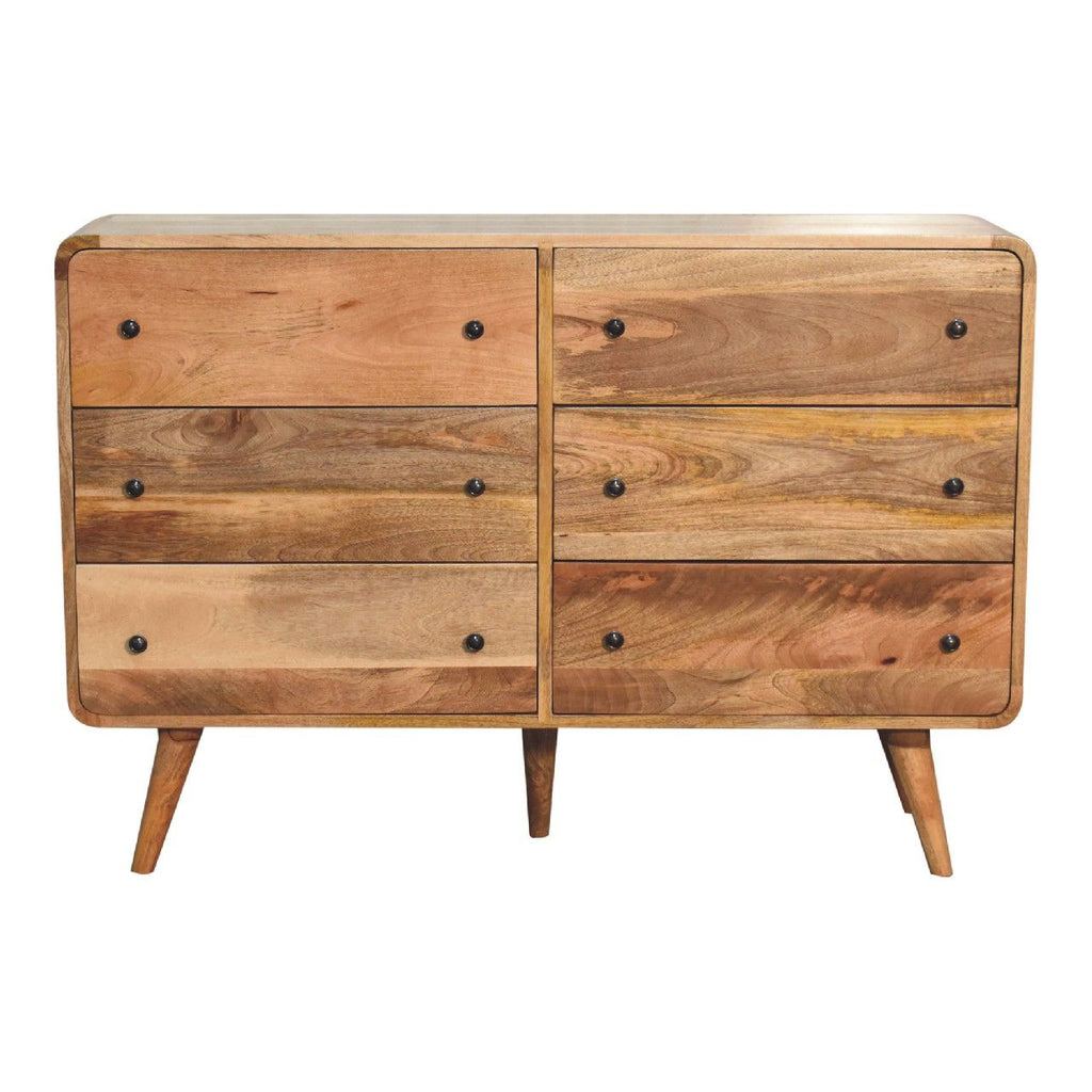 Large Curved Oak-ish Chest