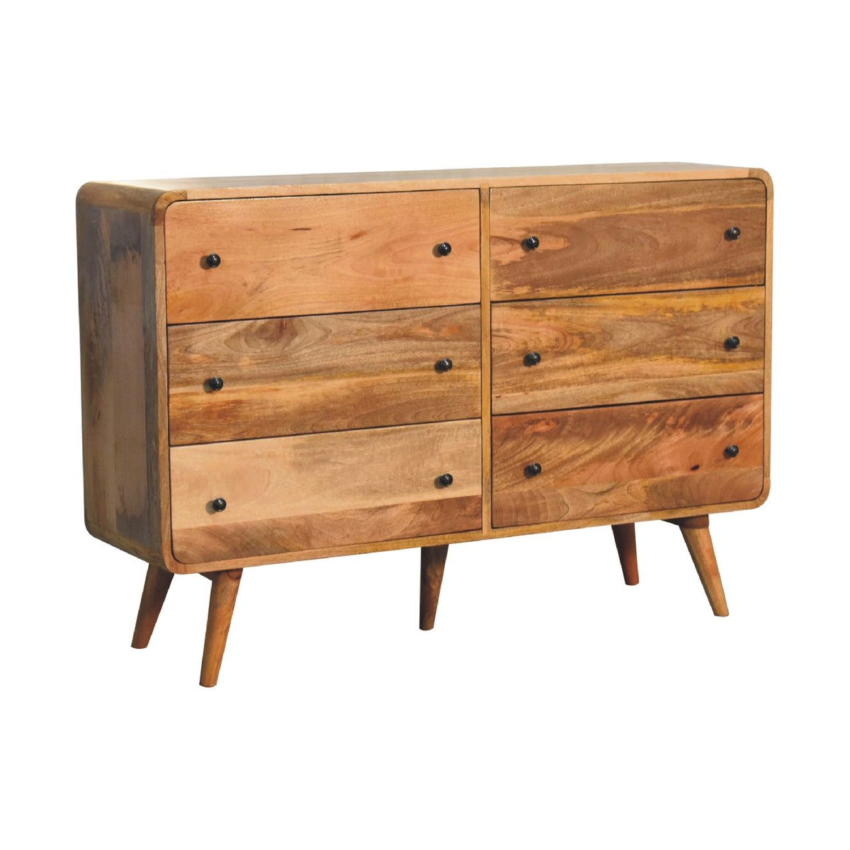 Large Curved Oak-ish Chest