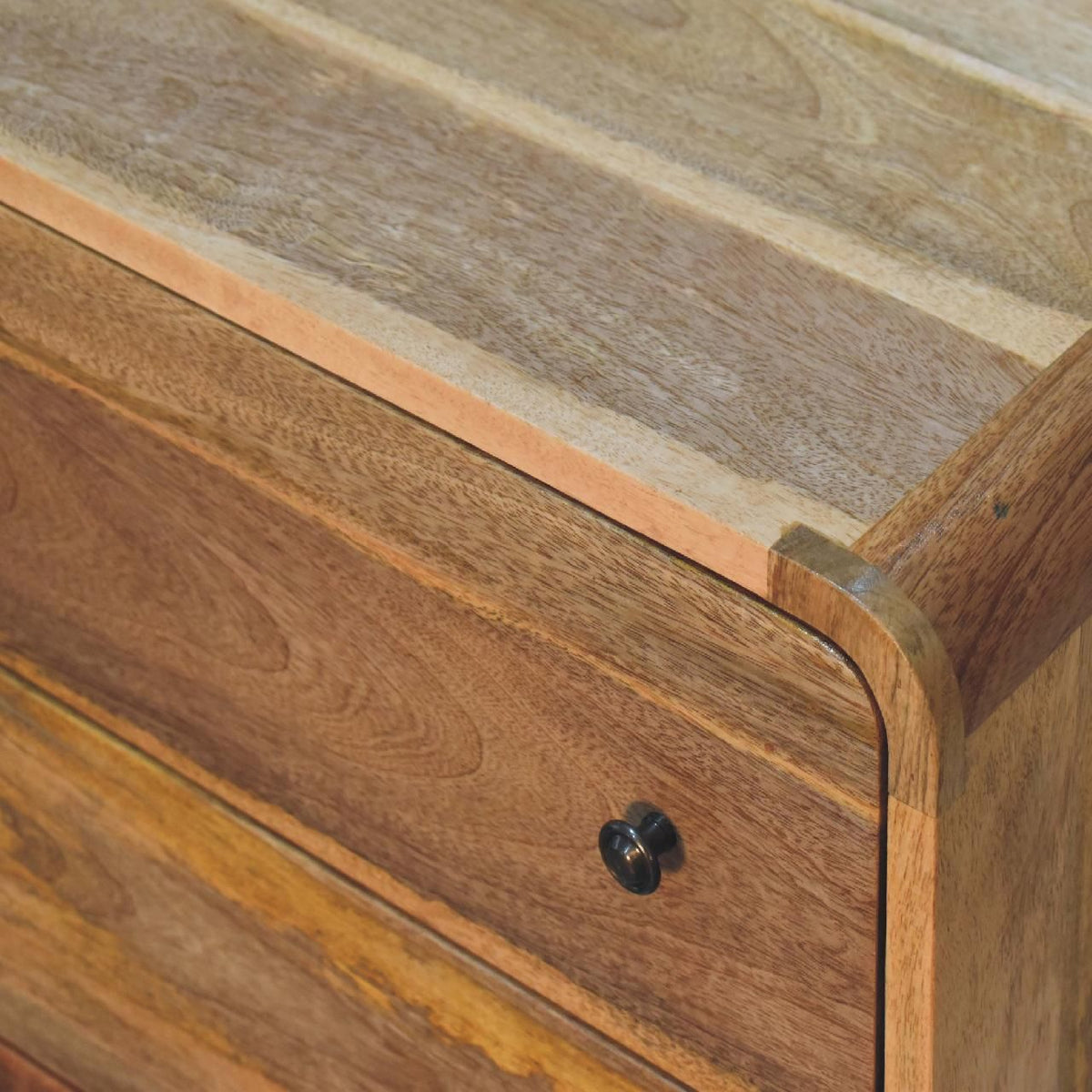 Large Curved Oak-ish Chest