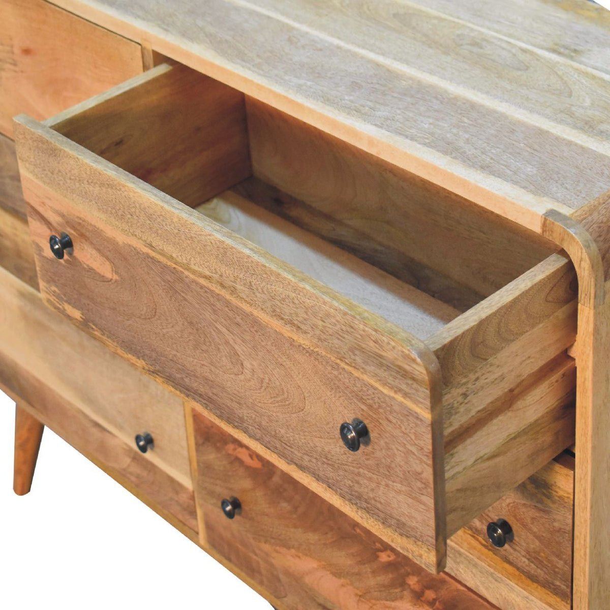 Large Curved Oak-ish Chest