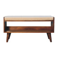 Bouclé Nordic Storage Bench