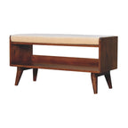 Bouclé Nordic Storage Bench