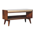 Bouclé Nordic Storage Bench