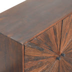 Sunrise Ball Walnut Cabinet