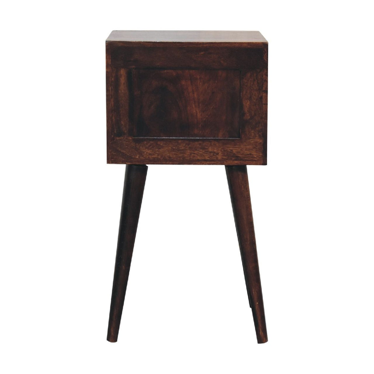 Mini 2 Drawer Walnut Bedside