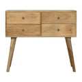 Nordic 4 Drawer Console