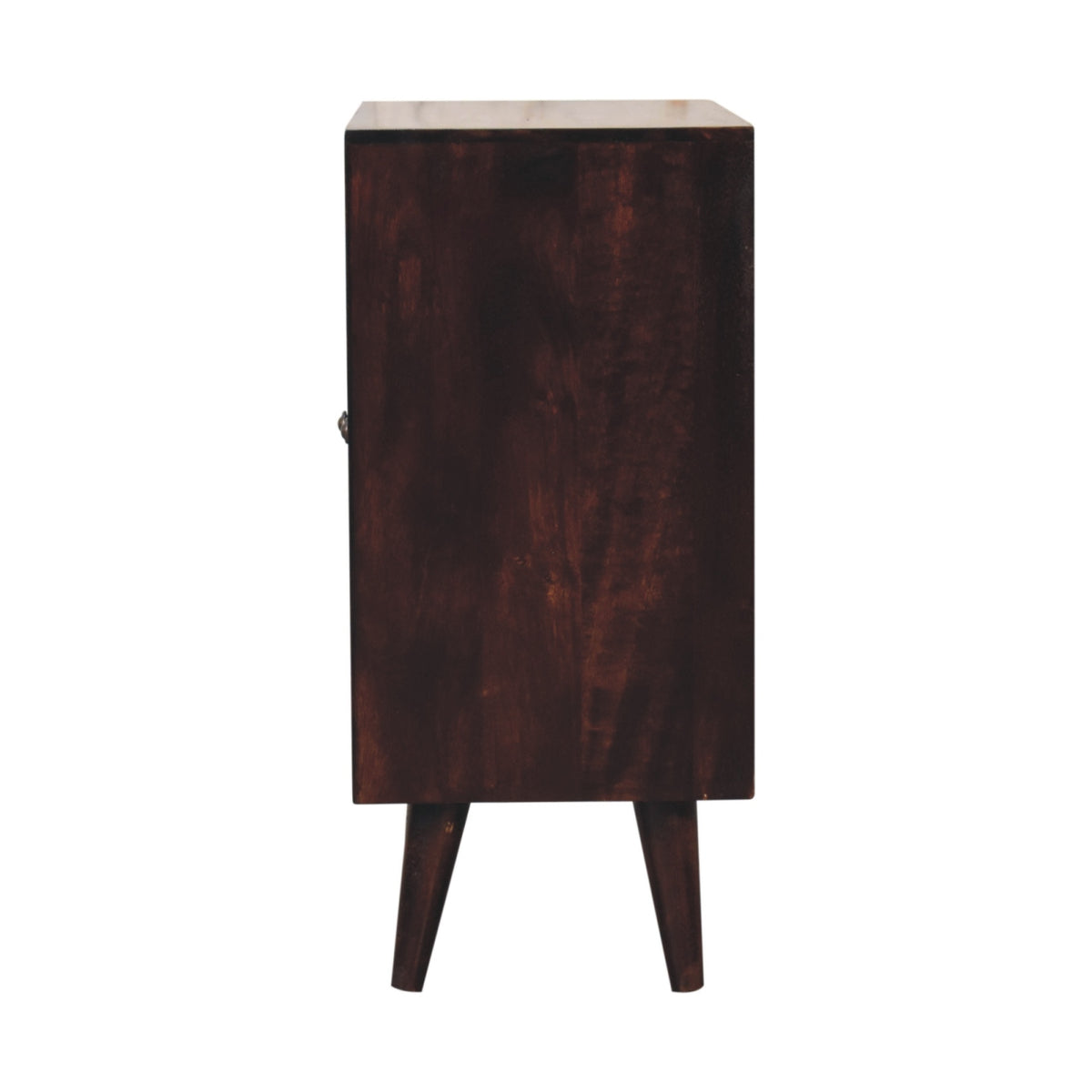 Mini Pineapple Carved Walnut Cabinet