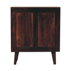 Mini Pineapple Carved Walnut Cabinet