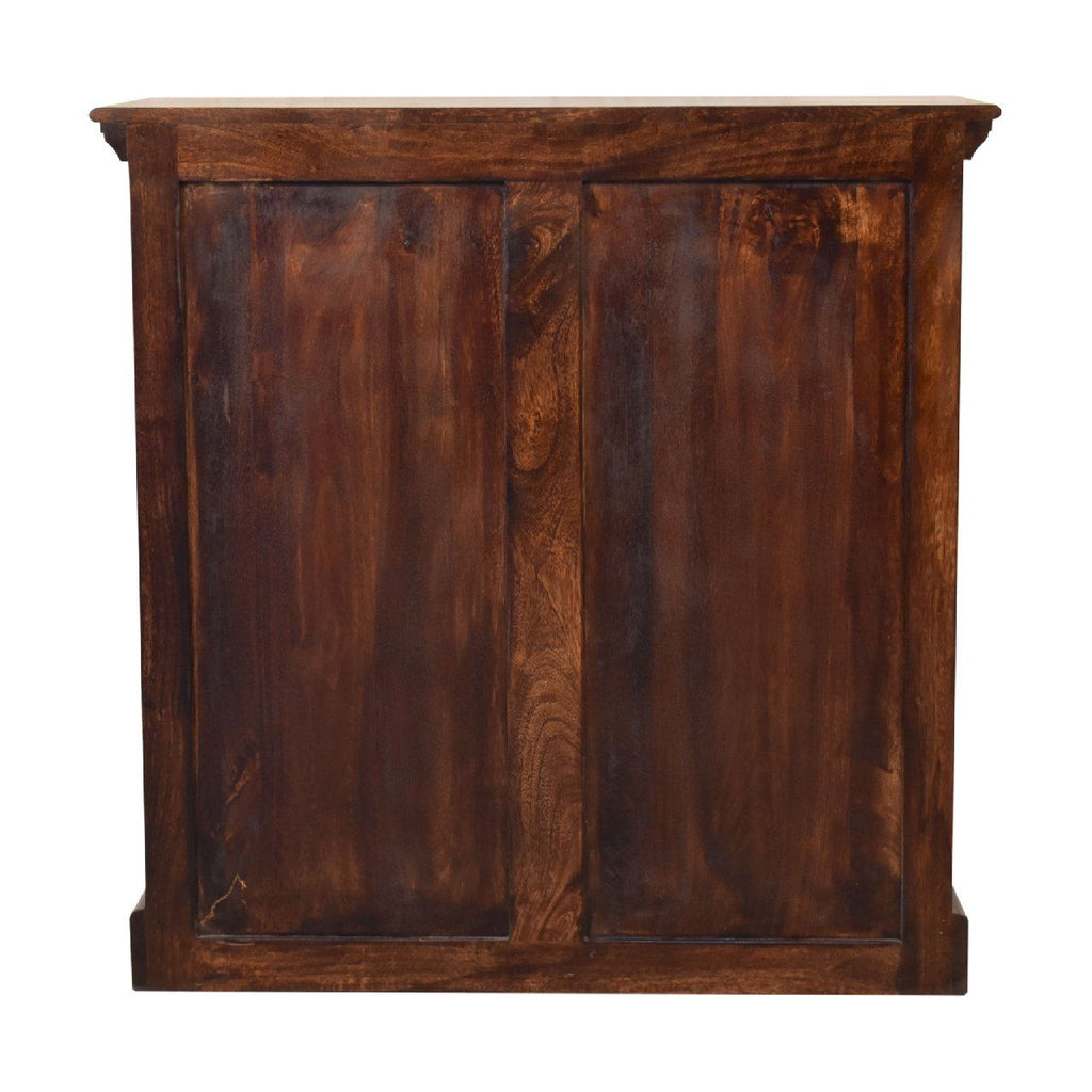 Walnut Cabinet with Glazed Doors