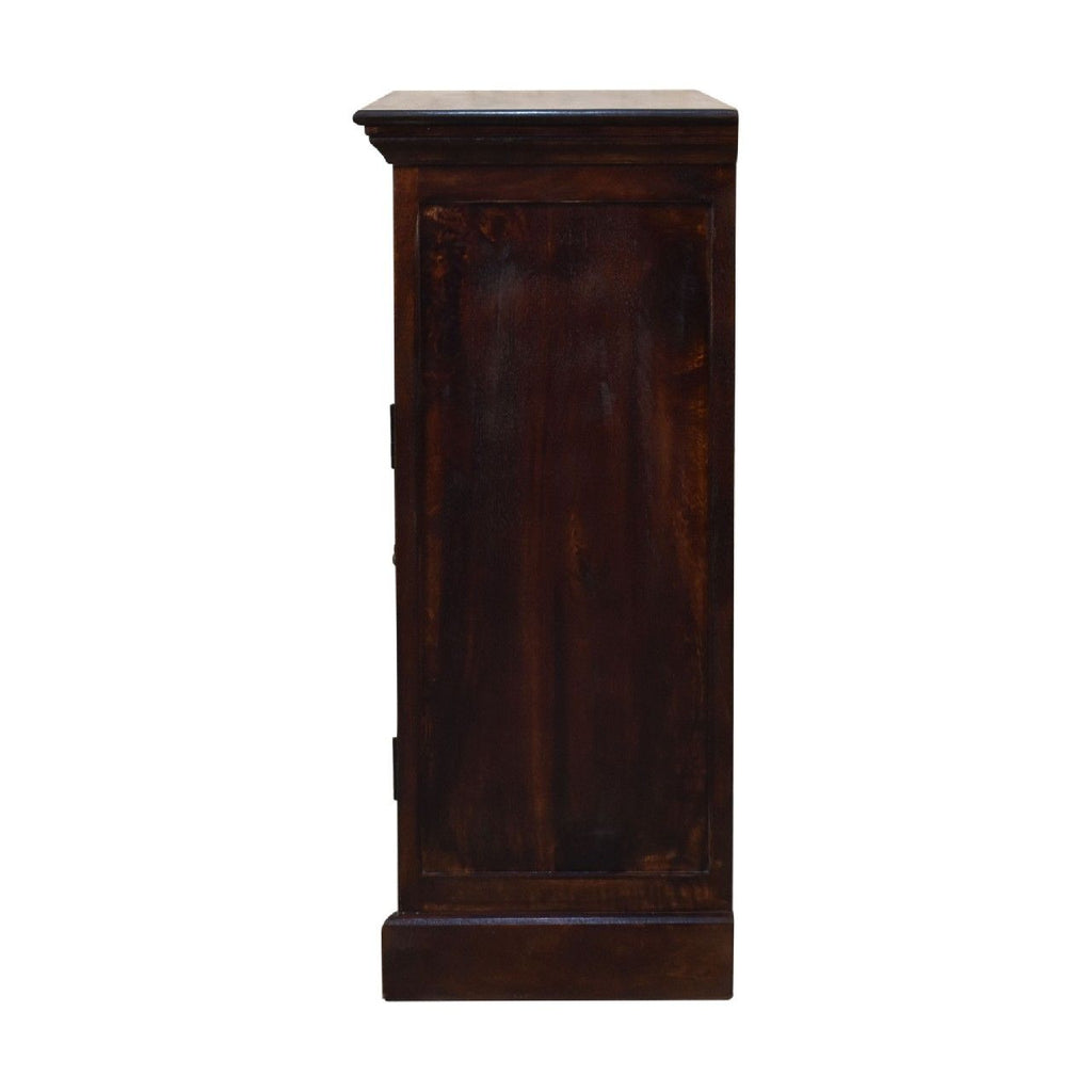 Walnut Cabinet with Glazed Doors