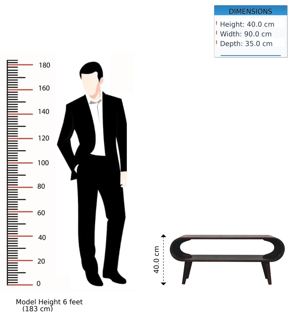 Amaya Walnut Coffee Table
