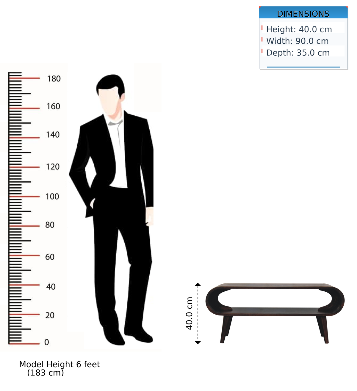 Amaya Walnut Coffee Table