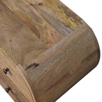Oak-Tone Circular Media Unit with 2 Open Slots