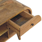 Oak-Tone Circular Media Unit with 2 Open Slots
