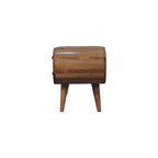 Oak-Tone Circular Media Unit with 2 Open Slots