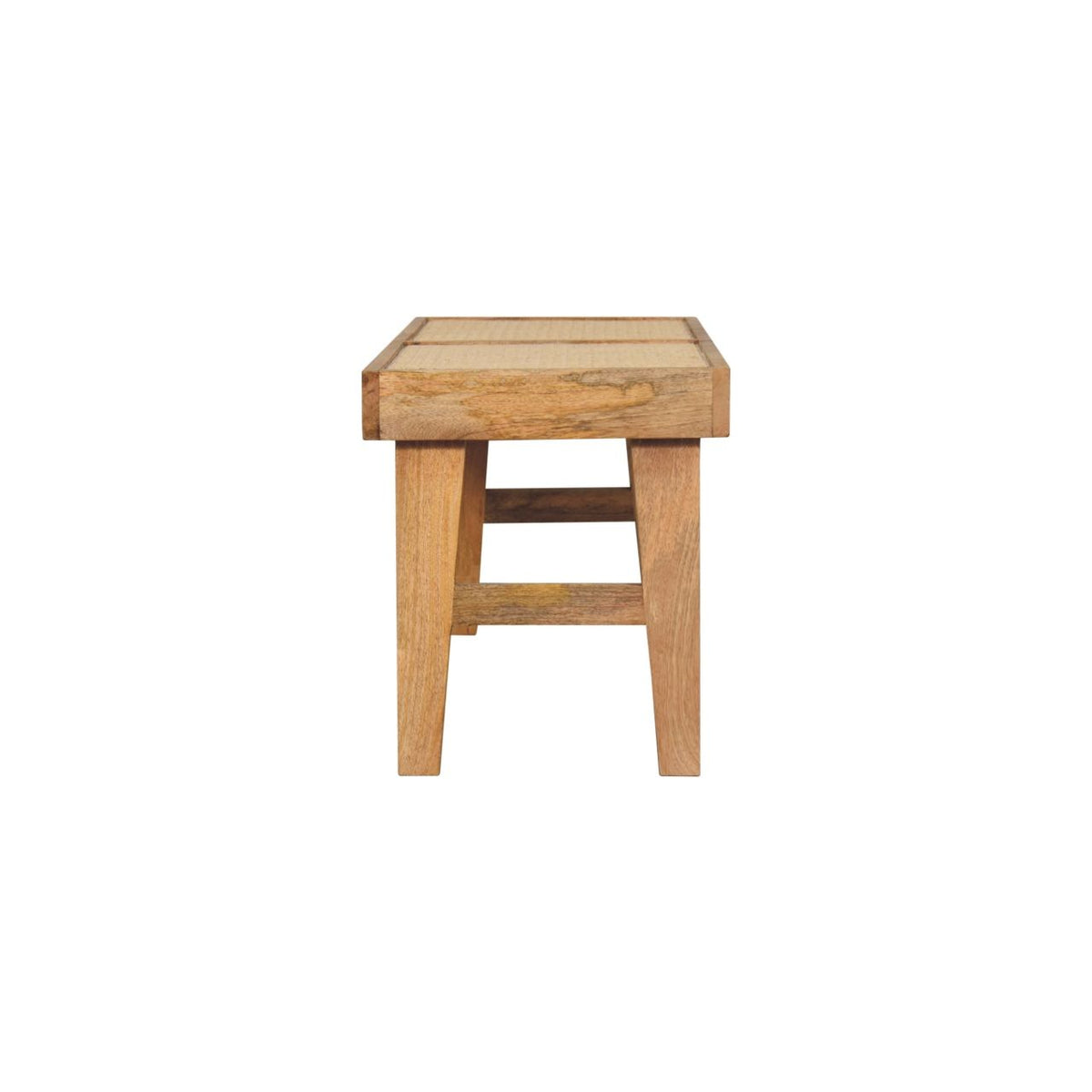 Open Rattan Bench