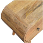 Oak-Tone Circular TV Unit