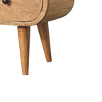 Oak-Tone Circular TV Unit