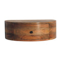 Large Wall-Mounted Rounded Bedside
