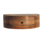 Large Wall-Mounted Rounded Bedside
