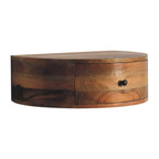 Large Wall-Mounted Rounded Bedside