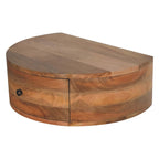 Large Wall-Mounted Rounded Bedside