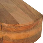 Large Wall-Mounted Rounded Bedside
