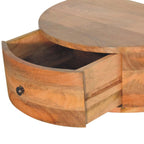 Large Wall-Mounted Rounded Bedside