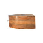 Large Wall-Mounted Rounded Bedside