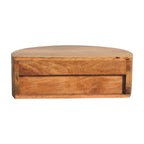 Large Wall-Mounted Rounded Bedside