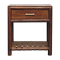 Chestnut T-Bar Bedside