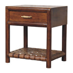 Chestnut T-Bar Bedside